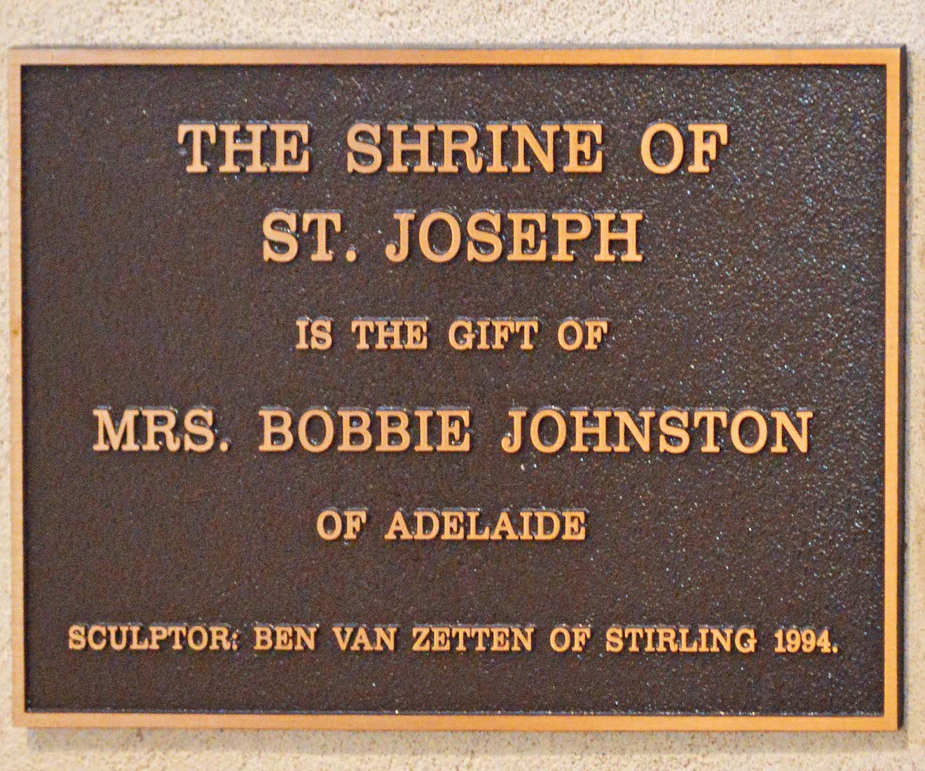 JosephShrinePlaque