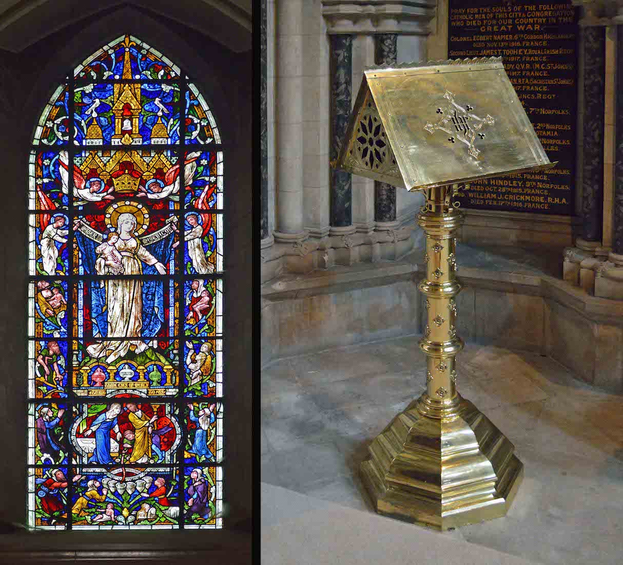 MemorialChapelWIndowLectern