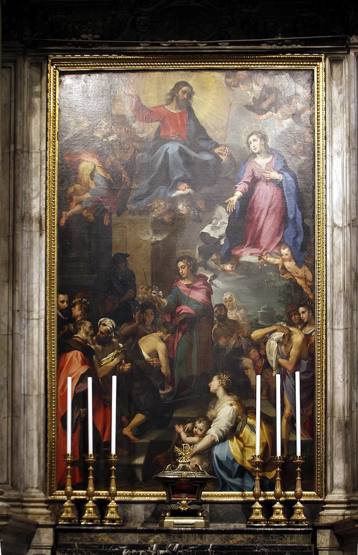 E01 E Altar N Saint_Ansanus_baptizes_the_Sienese_-_Altar_of_Saint_Ansanus_-WC José Luiz Bernardes Ribeiro