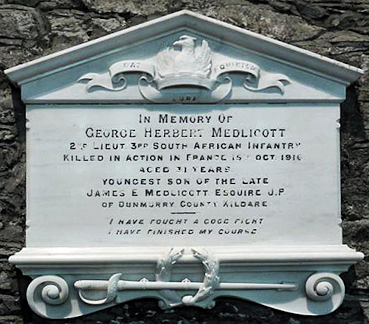 SWallMedlicottWarMemorialIrishWarMemorials