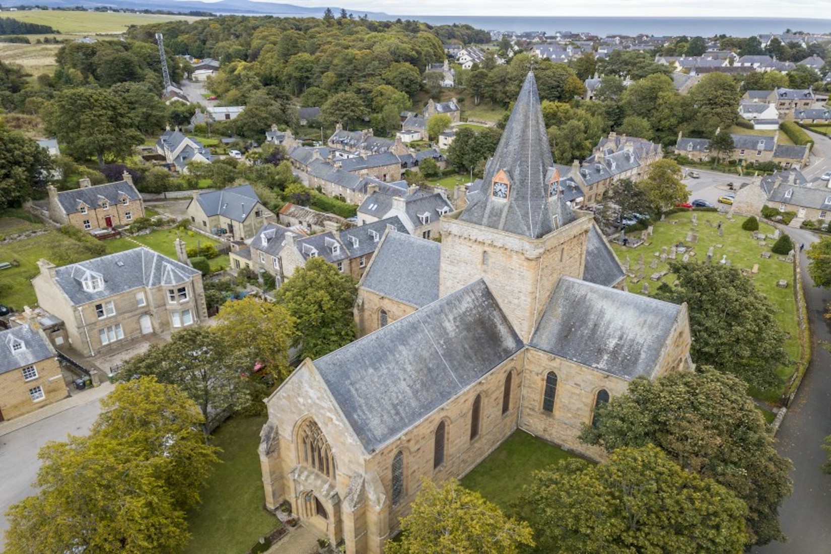 AerialDornochCathedralWM